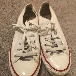 All White Low Top Converse